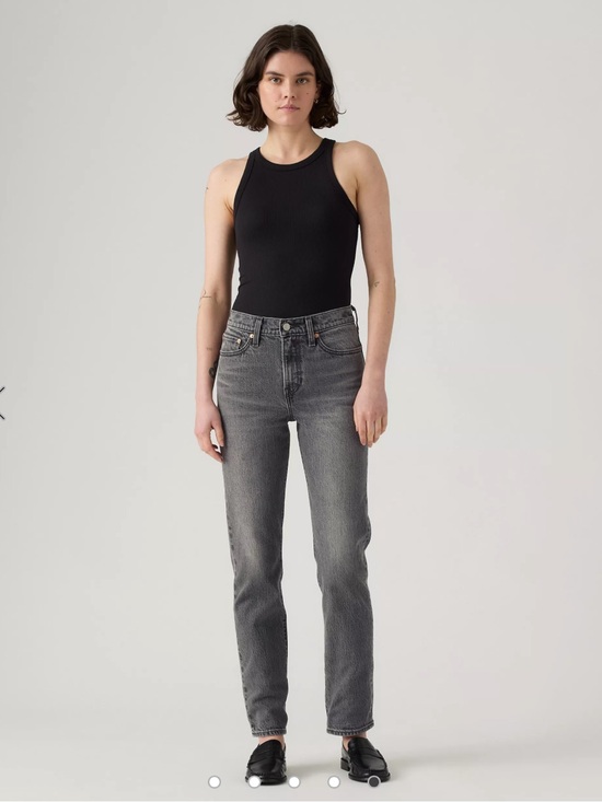 Levi's Denim - NWT Levi’s Wedgie Straight Grey High Rise Jeans Wardrobe Staple Classic Casual